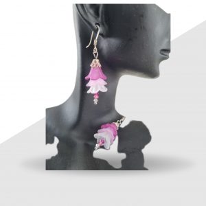Boucles d'oreilles Lucite Tricolore F