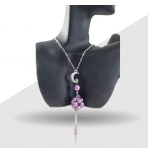 Collier Lune & Perles Mystiques