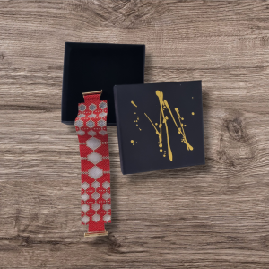 Manchette Hexa Circle Rouge Elegant