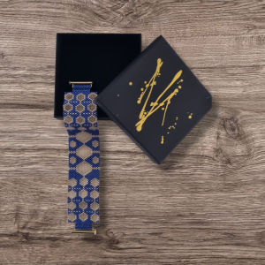 Manchette Hexa Circle Bleu Elegant